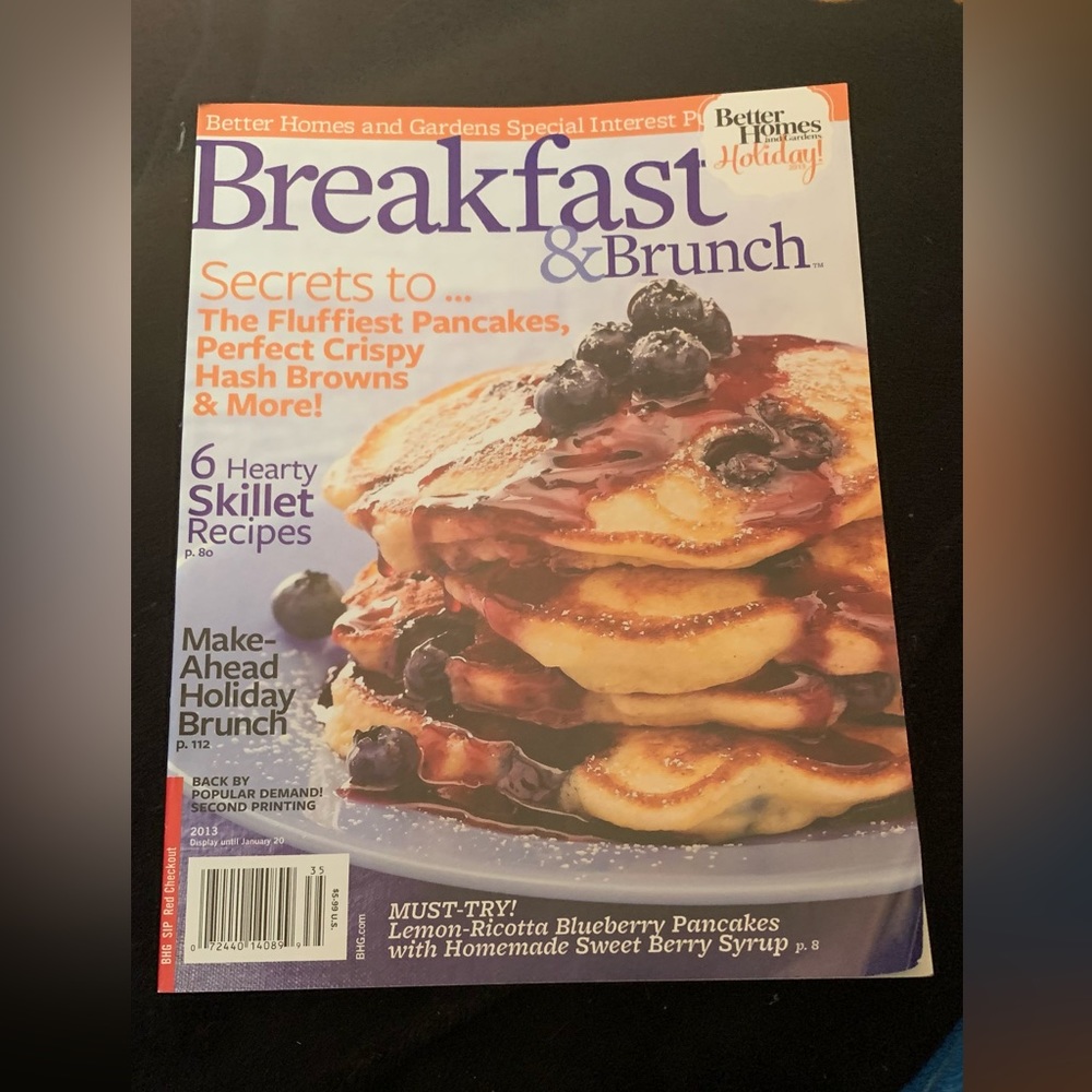 💙 Better Homes and Gardens Breakfast & Brunch magazine, 2013